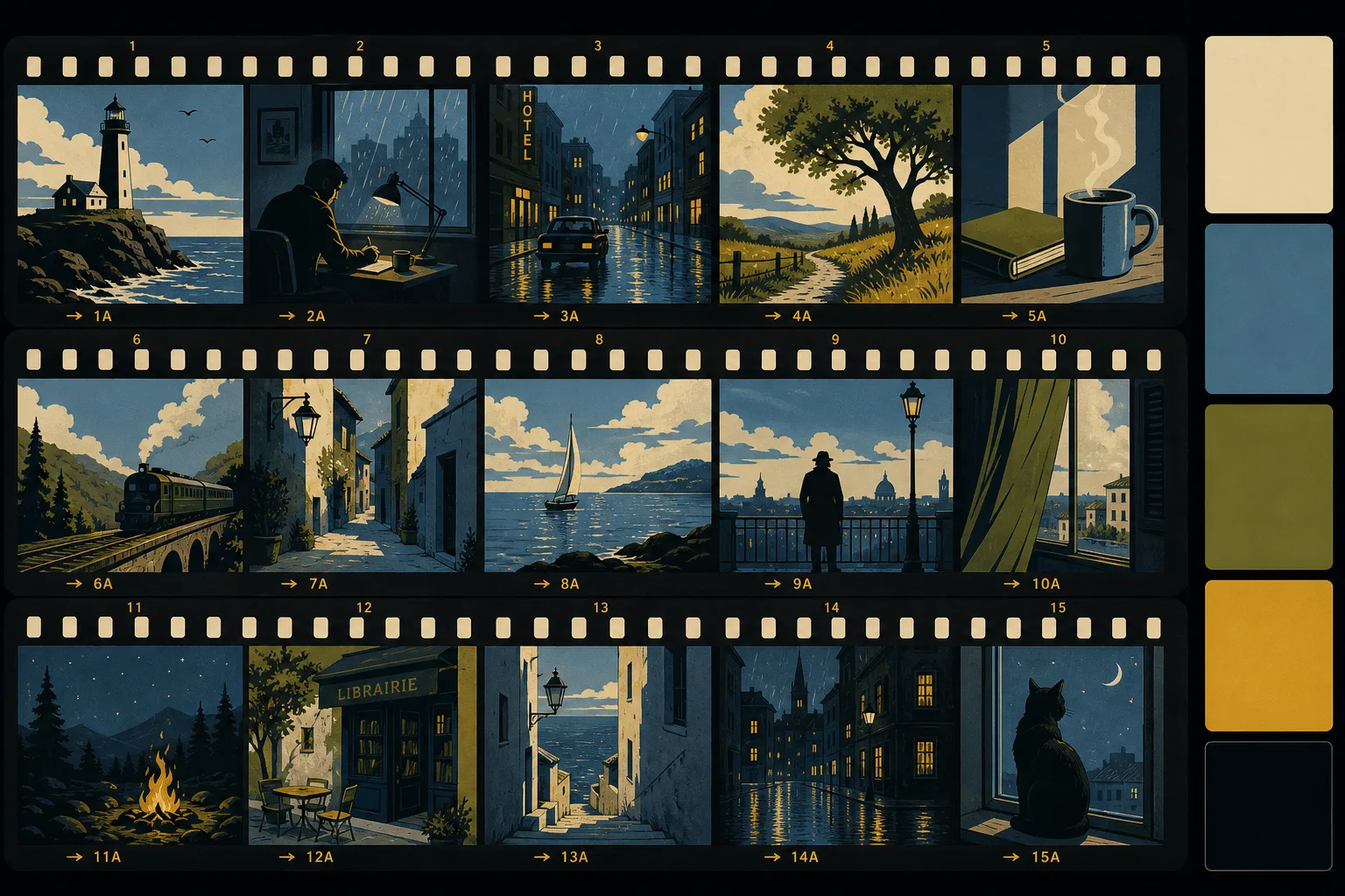 Palette studio, lock a film's color palette across every frame