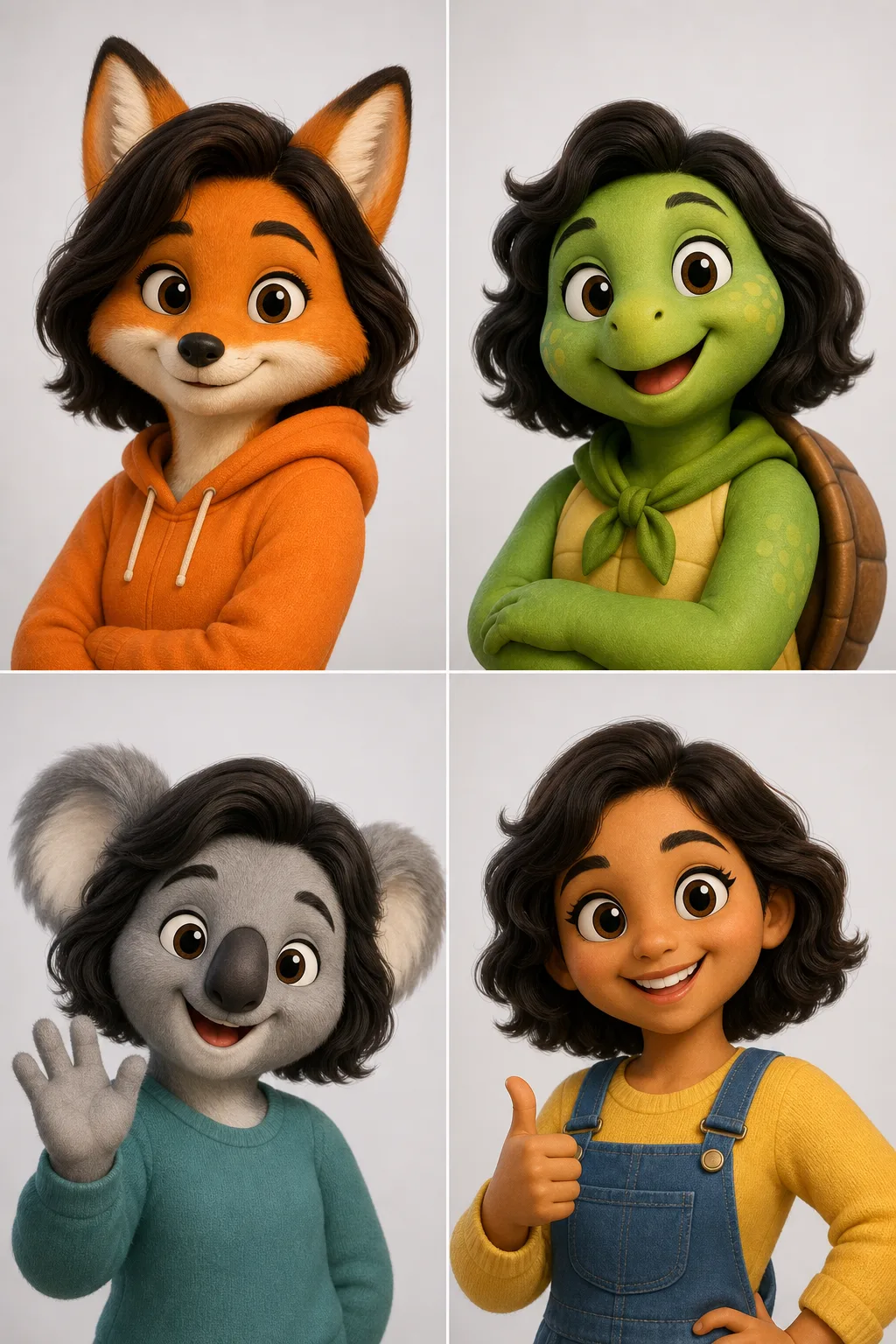 Casting lineup: brand mascot, mascot character design