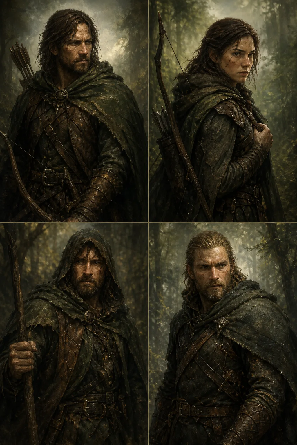 Casting lineup: fantasy ranger, fantasy character design