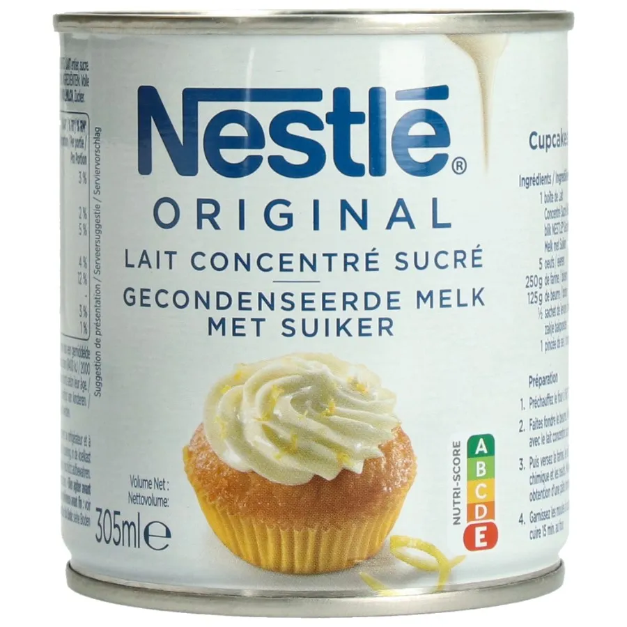 NESTLE GECONCENTREERDE MELK SUIKER BLIK