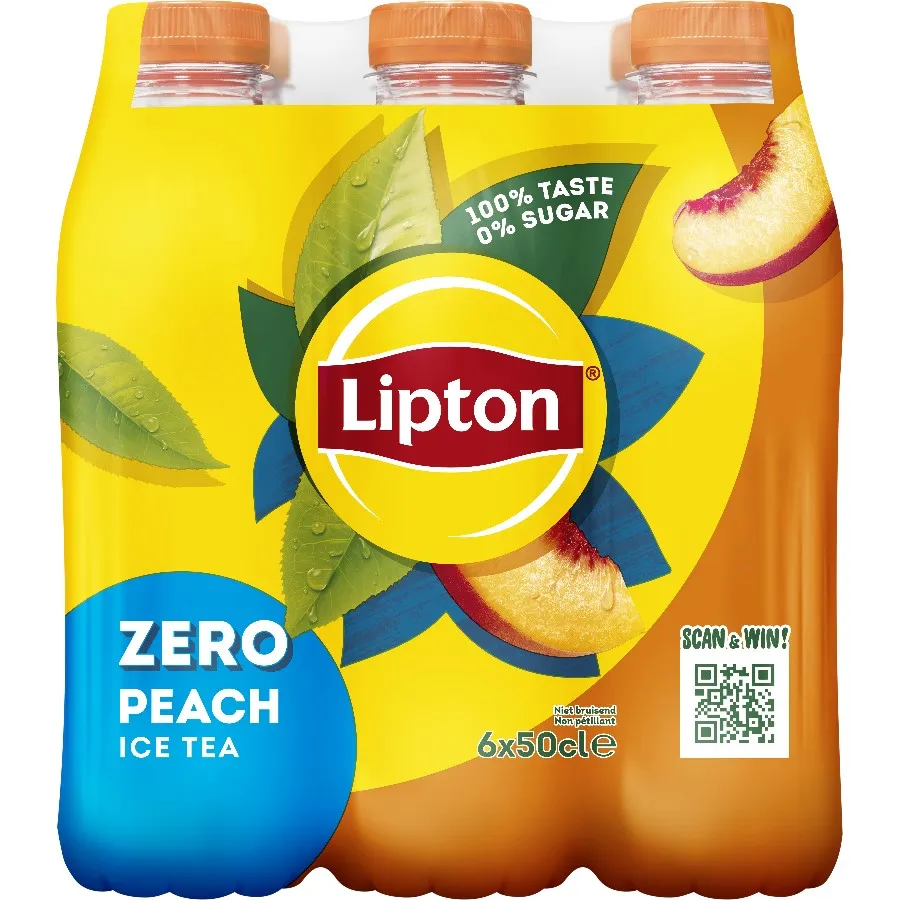LIPTON ZERO ICE TEA PERZIK NIET-BRUISEND PET