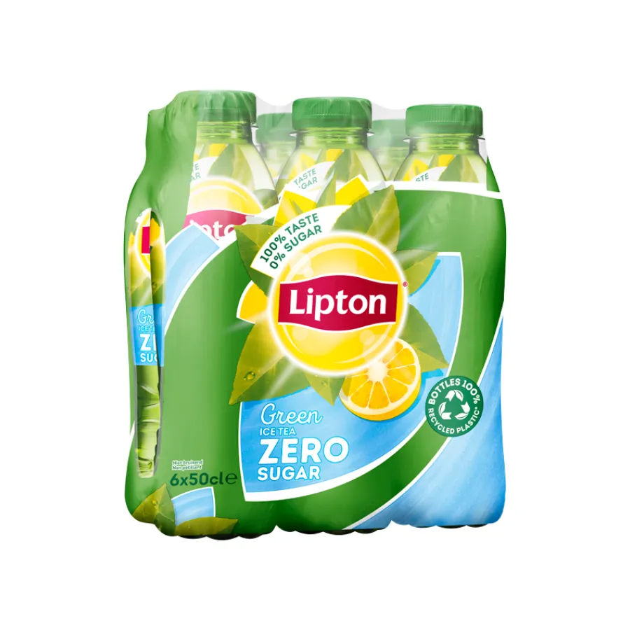 LIPTON ZERO ICE TEA GREEN NIET-BRUISEND PET