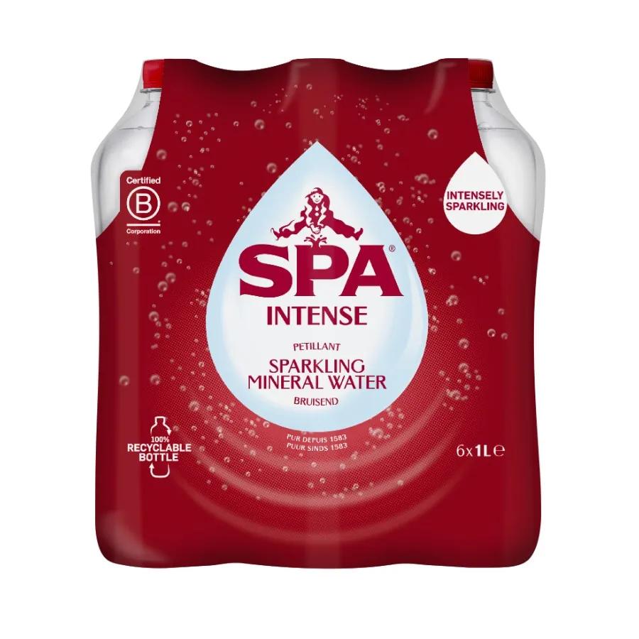 SPA INTENSE BRUISEND MINERAALWATER PET