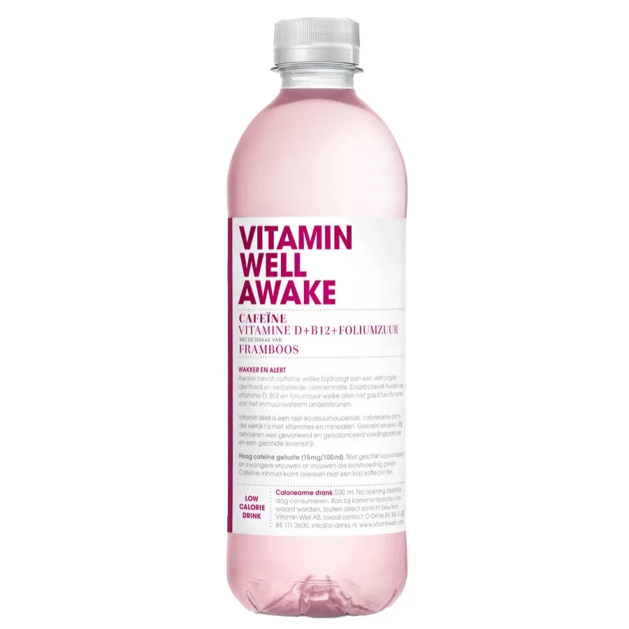 VITAMIN WELL AWAKE RASPBERRY NIET-BRUISEND PET