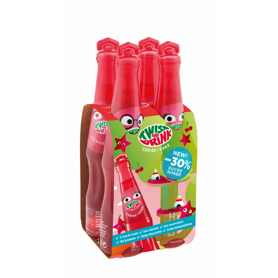TWIST &DRINK KERSEN PET
