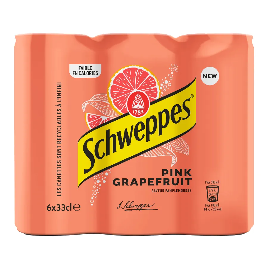 SCHWEPPES PINK GRAPEFRUIT BLIK