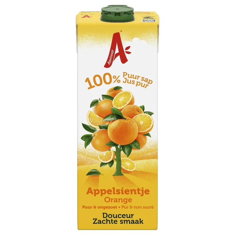 APPELSIENTJE SINAASAPPEL 100% PUUR SAP ZACHTE SMAAK BRICK