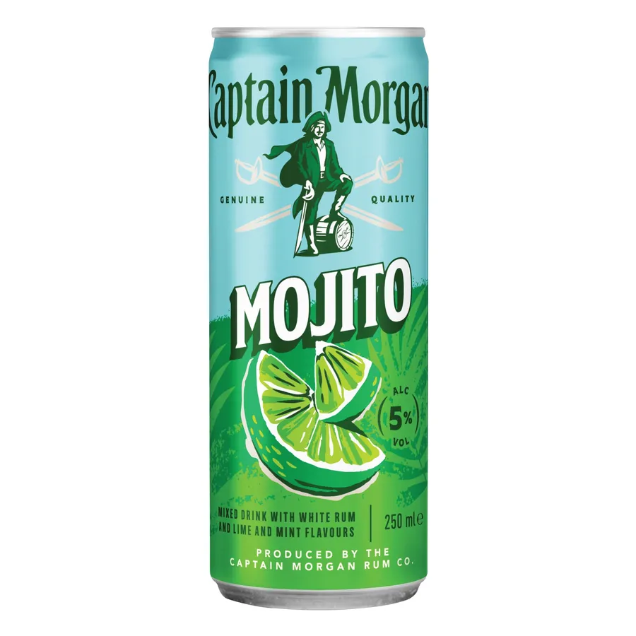 CAPTAIN MORGAN WITTE RUM MOJITO BLIK