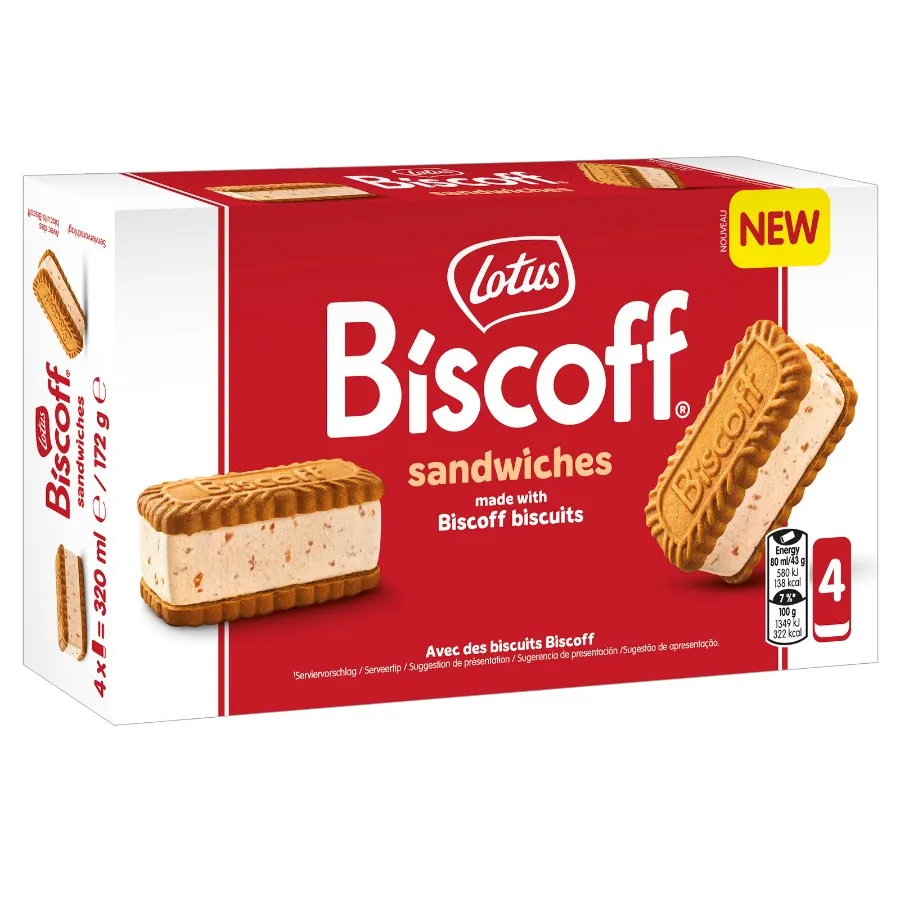 LOTUS BISCOFF SANDWICHES IJS - 4 STUKS