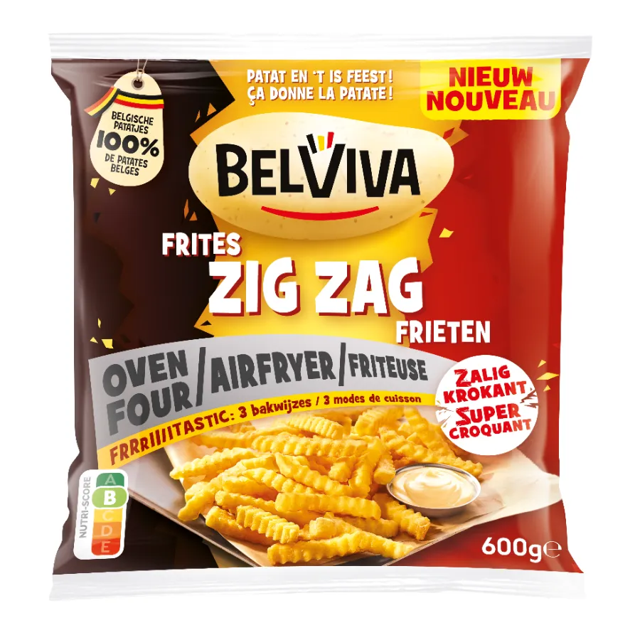BELVIVA ZIG ZAG FRIETEN - OVEN/ AIRFRYER/FRITEUSE