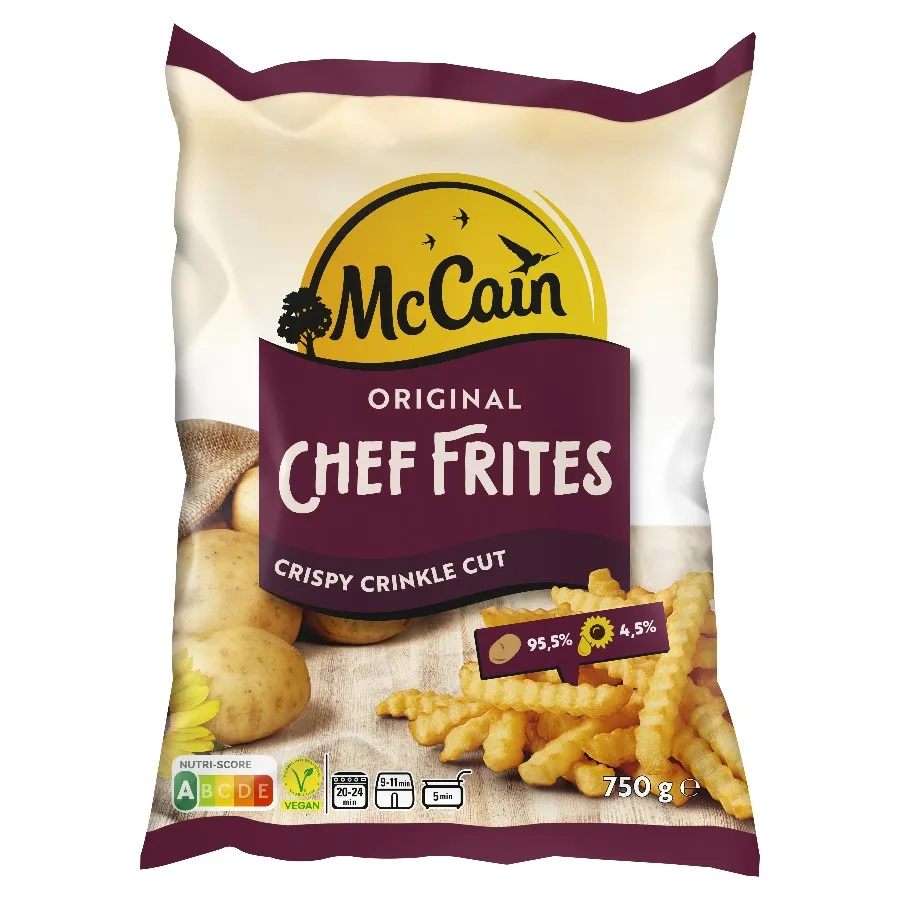 MCCAIN CHEF FRITES CRISPY CRINKLE CUT - OVEN/AIRFRYER/FRITEUSE