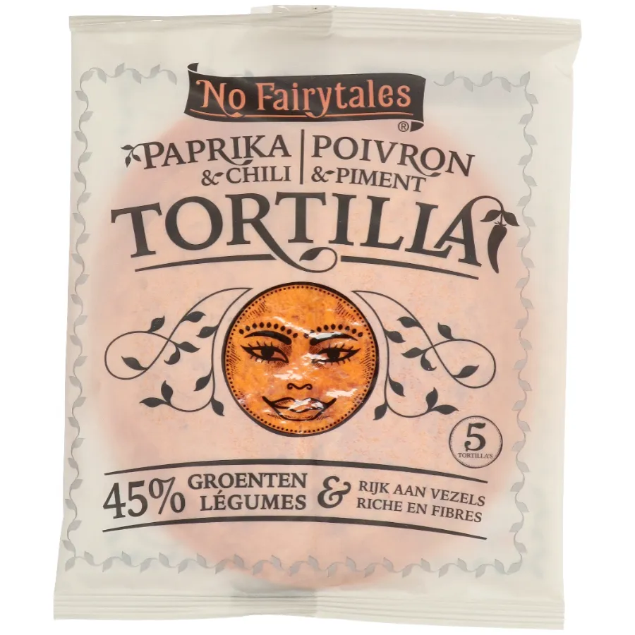 NO FAIRYTALES TORTILLA WRAP PAPRIKA CHILI