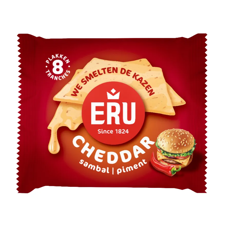ERU CHEDDAR SAMBAL - 8 SNEETJES