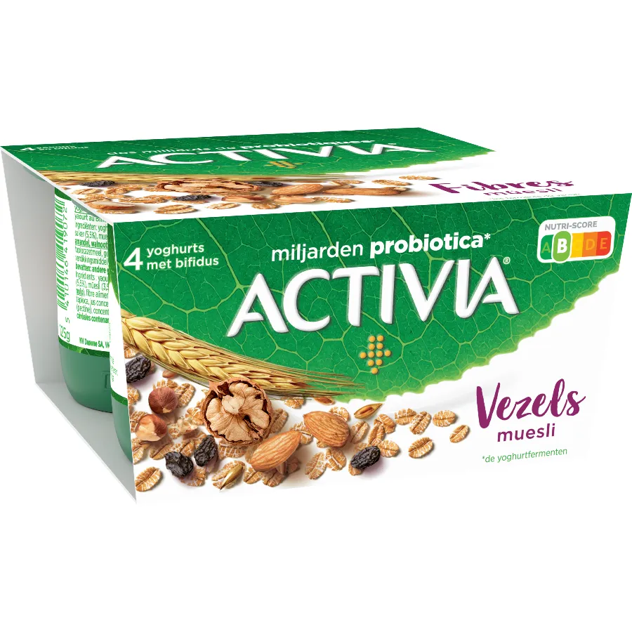DANONE ACTIVIA YOGHURT NATUUR MET MUESLI
