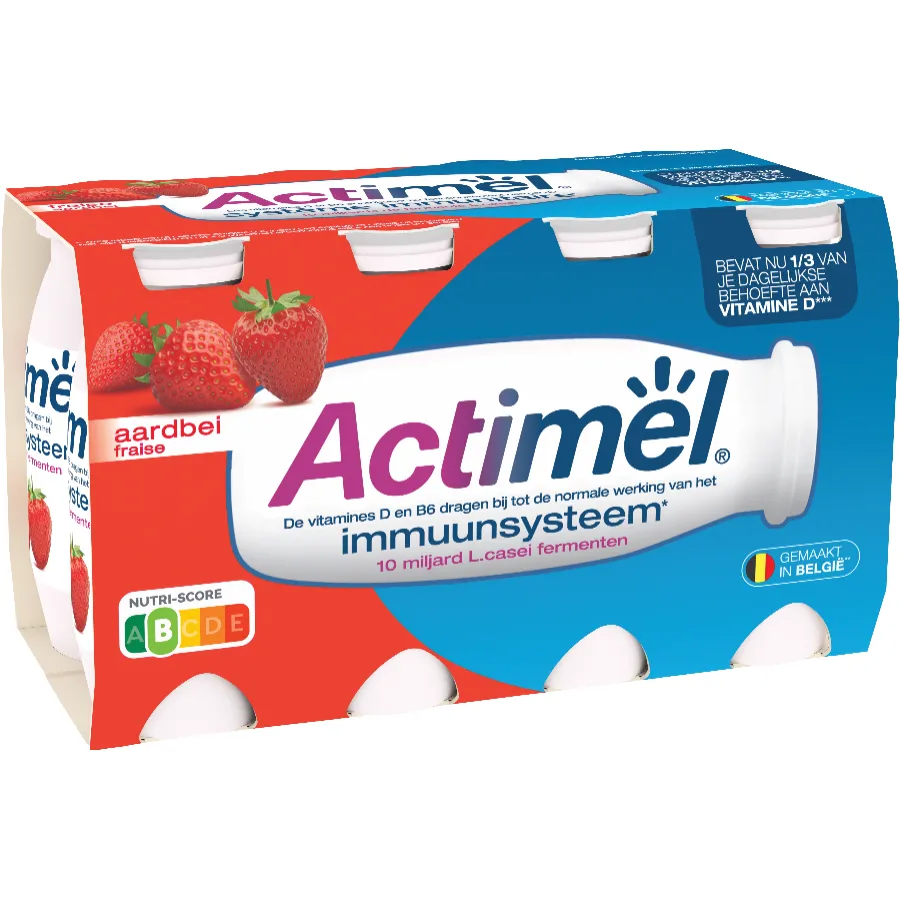 DANONE ACTIMEL DRINKYOGHURT MET AARDBEI