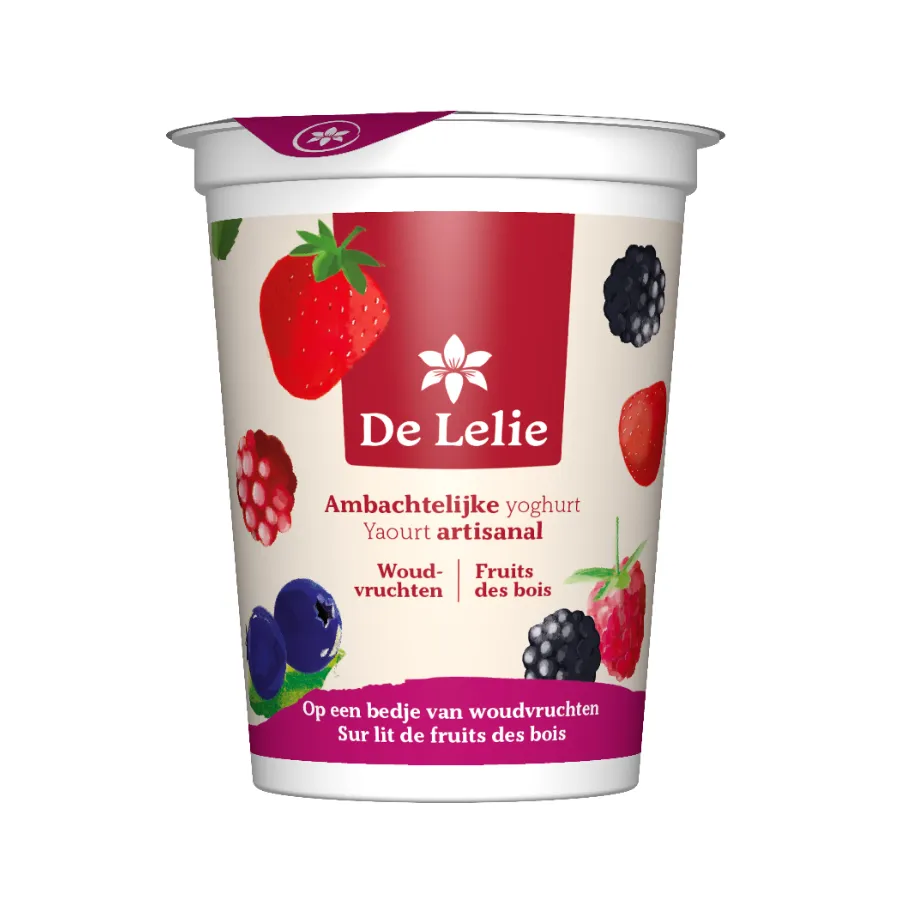 DE LELIE AMBACHTELIJKE YOGHURT WOUDVRUCHTEN