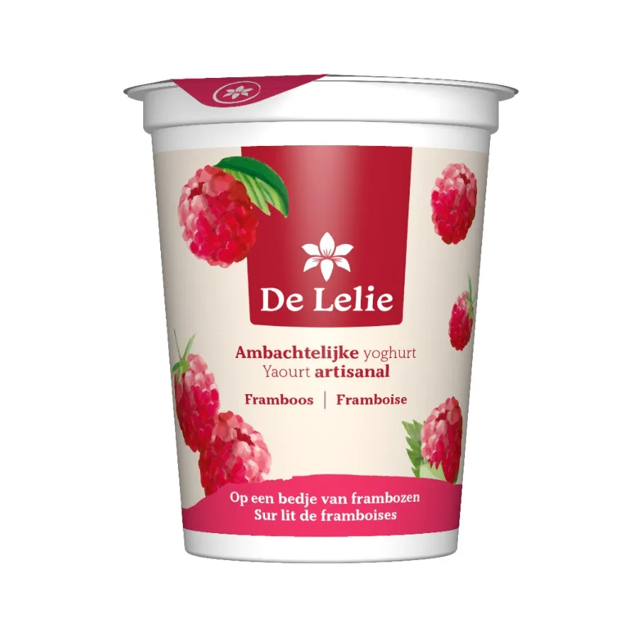 DE LELIE AMBACHTELIJKE YOGHURT FRAMBOOS