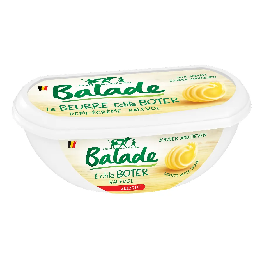 BALADE ECHTE HALFVOLLE BOTER MET ZEEZOUT VLOOTJE