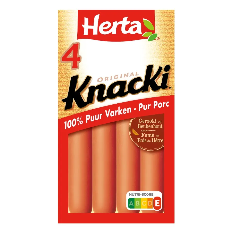 HERTA KNACKI WORSTJES - 4 STUKS