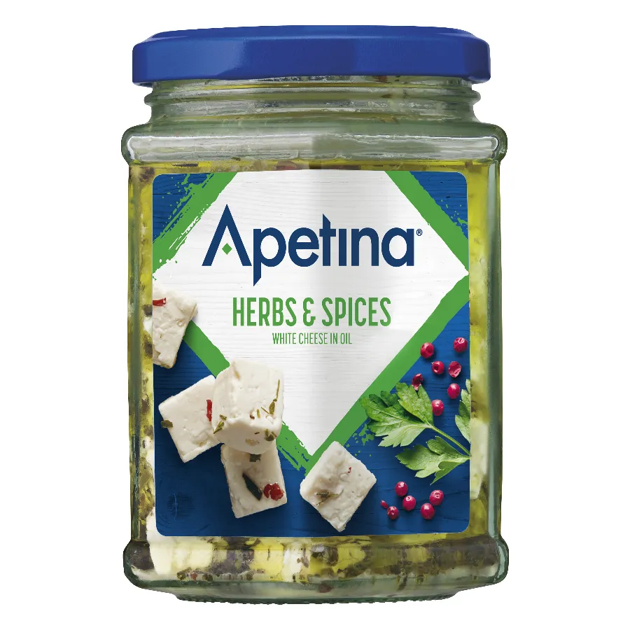 APETINA KAASBLOKJES FETA IN OLIE MET KRUIDEN