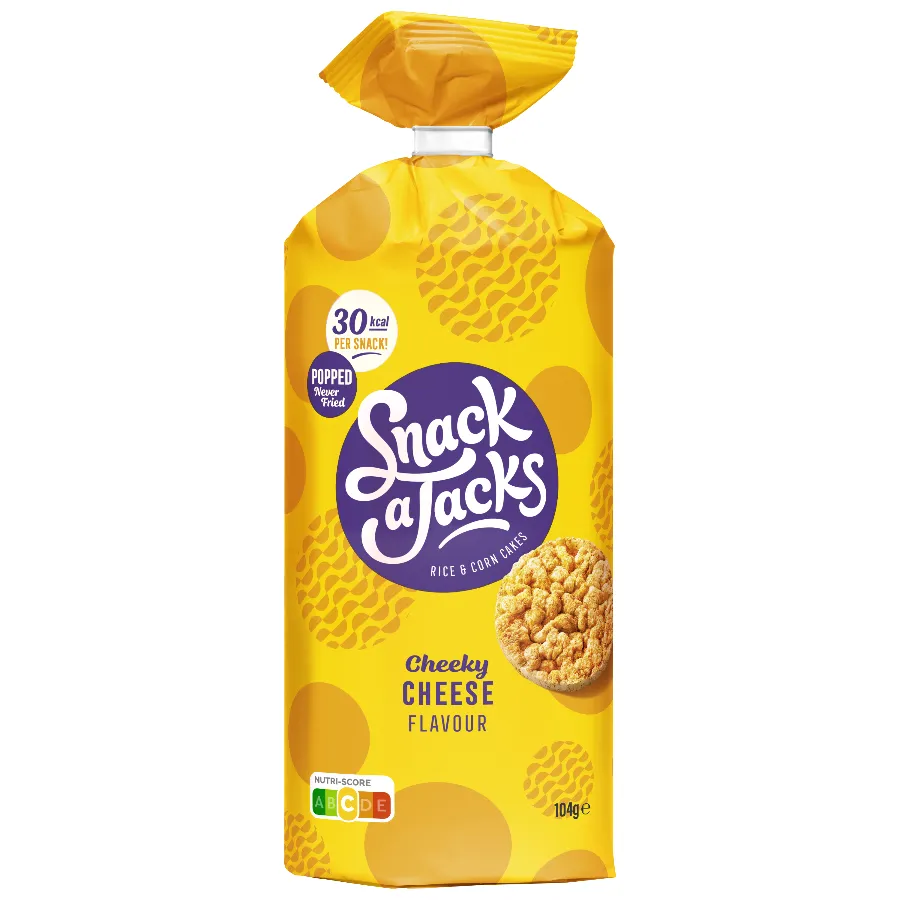 SNACK A JACKS RIJSTWAFEL KAASSMAAK