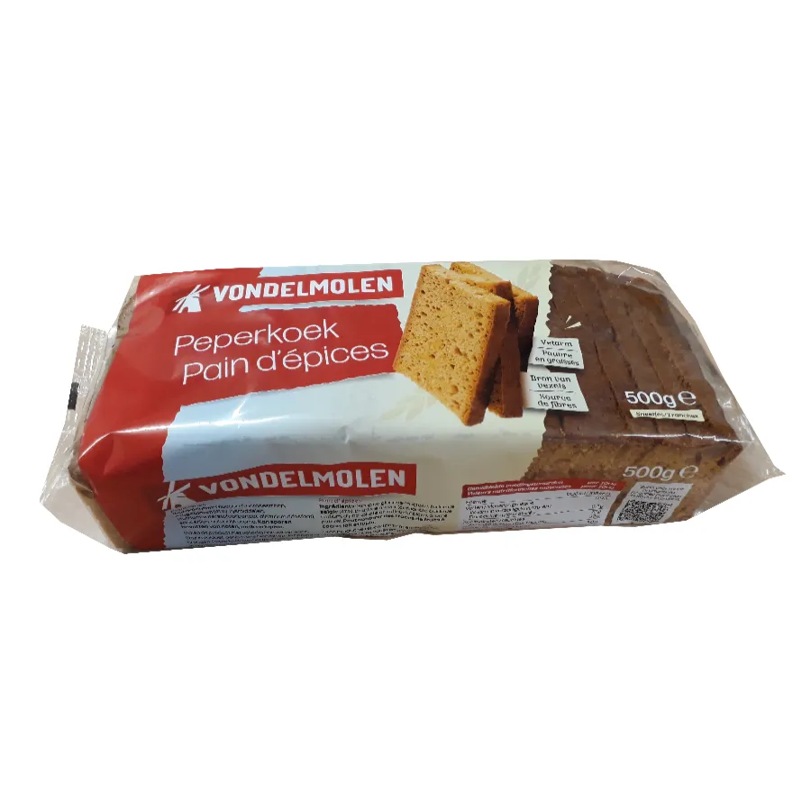 VONDELMOLEN PEPERKOEK ONGESUIKERD