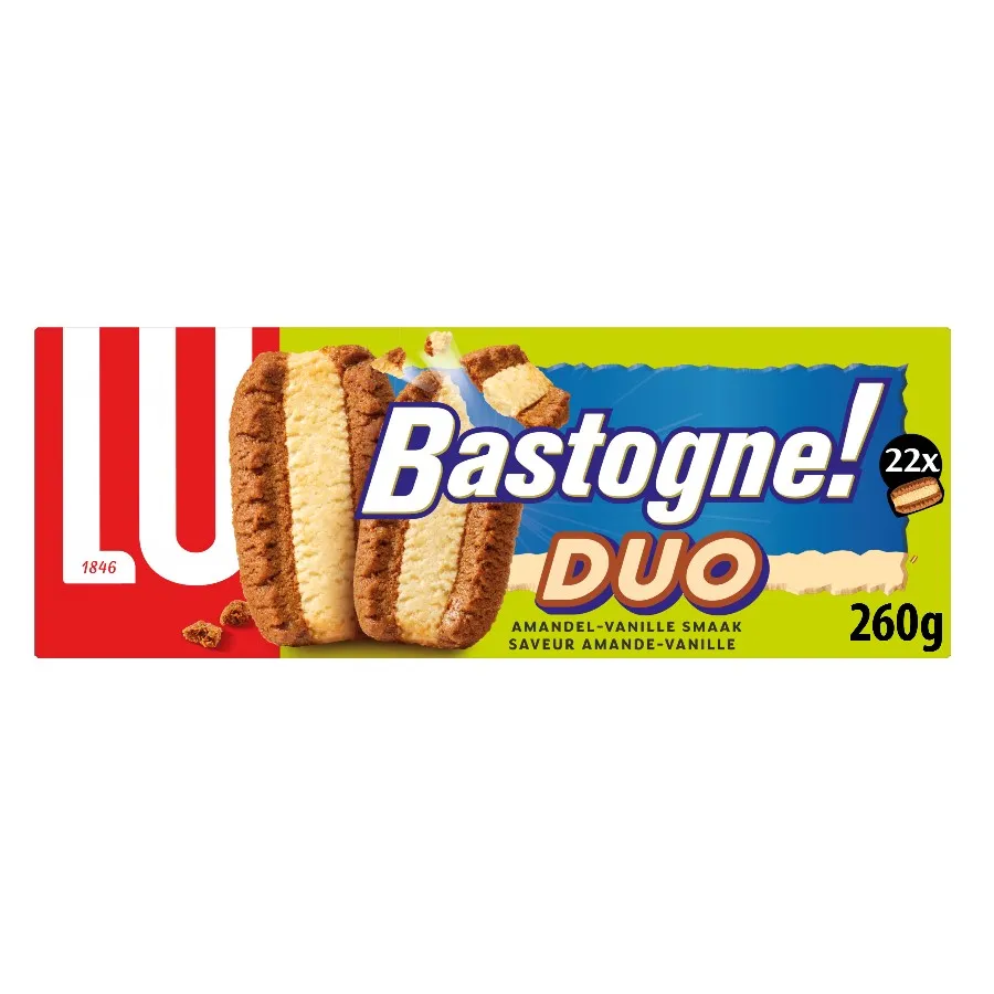 LU BASTOGNE DUO AMANDEL-VANILLESMAAK