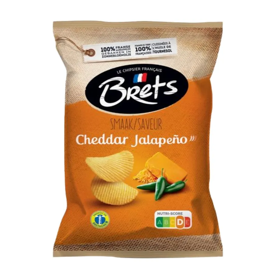 BRETS CHIPS CHEDDAR & JALAPENO