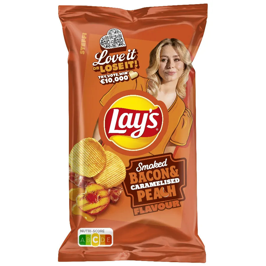 LAY'S CHIPS SMOKED BACON & CARAMELISED PEACH