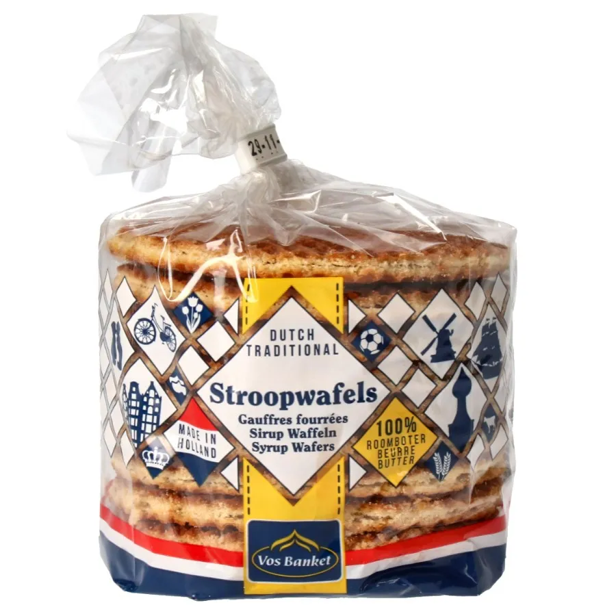 VOS BANKET STROOPWAFELS - 10 STUKS