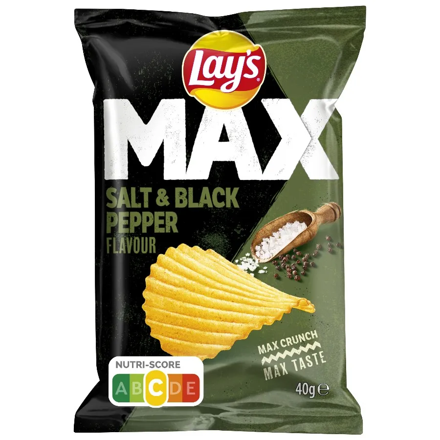 LAY'S MAX CHIPS SALT & BLACK PEPPER