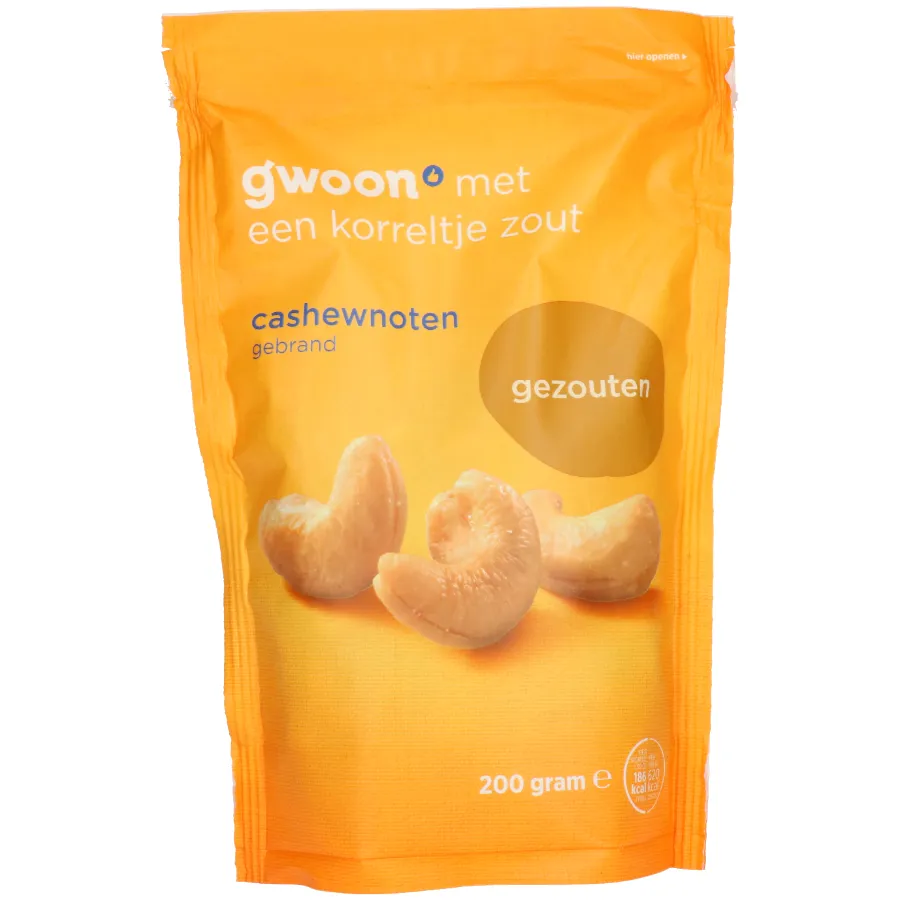 GWOON CASHEWNOTEN GEZOUTEN