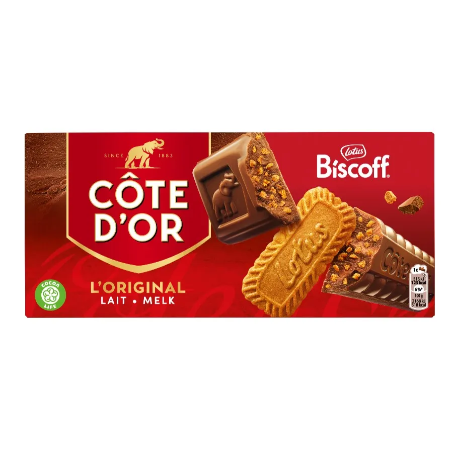 CÔTE D'OR BISCOFF MELKCHOCOLADE MET SPECULOOS