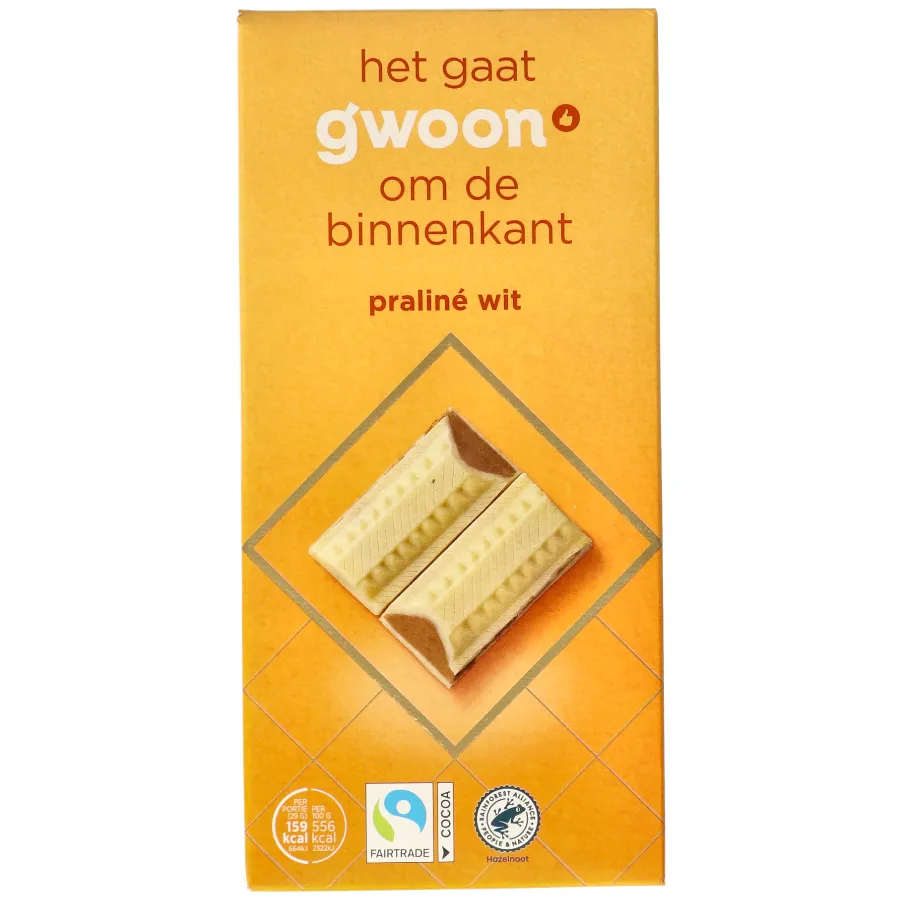 GWOON WITTE CHOCOLADE PRALINÉ
