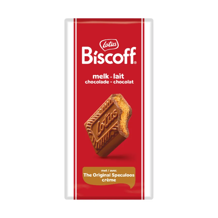 LOTUS BISCOFF MELKCHOCOLADE MET SPECULOOSPASTA