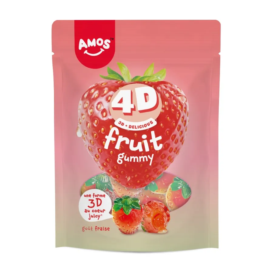 AMOS FRUIT GUMMY AARDBEI