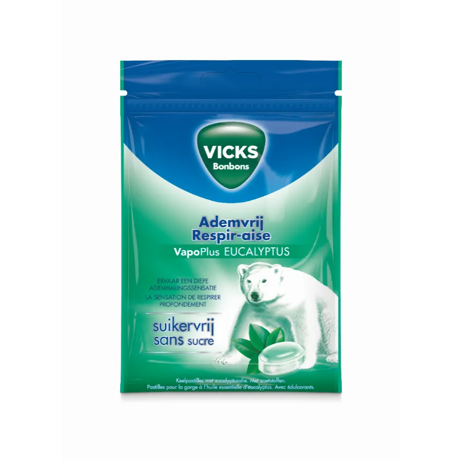 VICKS ADEMVRIJ ZONDER SUIKER ZAKJE