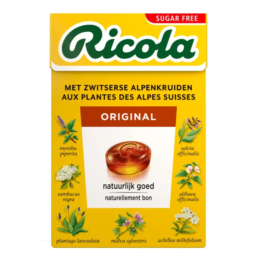 RICOLA ORIGINAL ZONDER SUIKER BOX