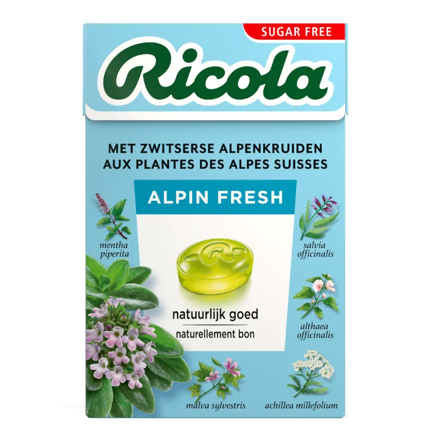 RICOLA ALPINE FRESH ZONDER SUIKER BOX