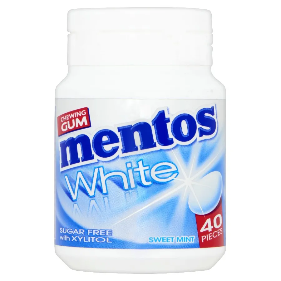 MENTOS WHITE SWEET MINT - 40 STUKS BOTTLE