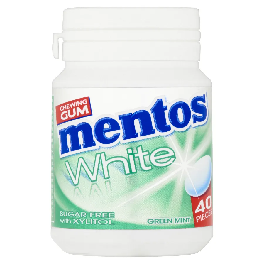 MENTOS WHITE GREEN MINT - 40 STUKS BOTTLE