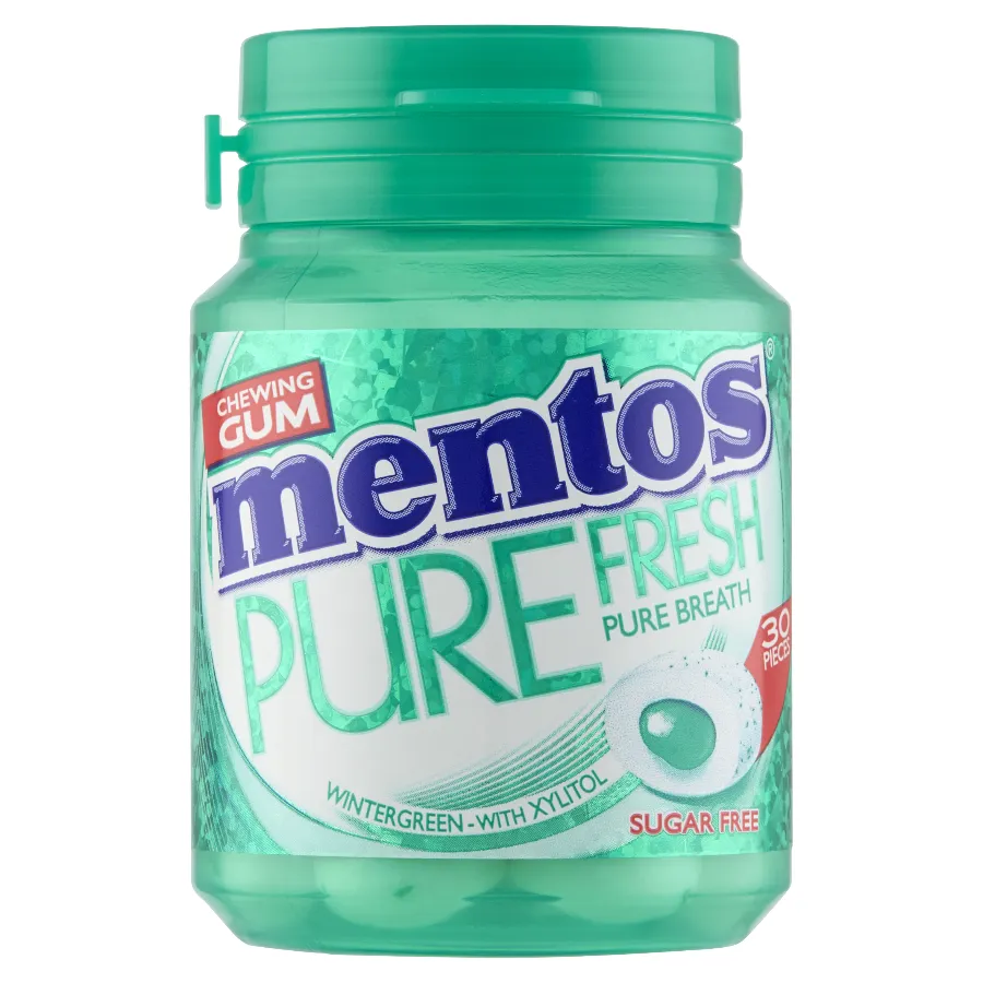 MENTOS PURE FRESH WINTERGREEN - 30 STUKS BOTTLE
