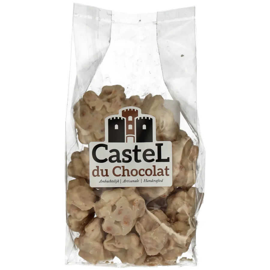 CASTEL DU CHOCOLAT PINDAROTSEN IN WITTE CHOCOLADE