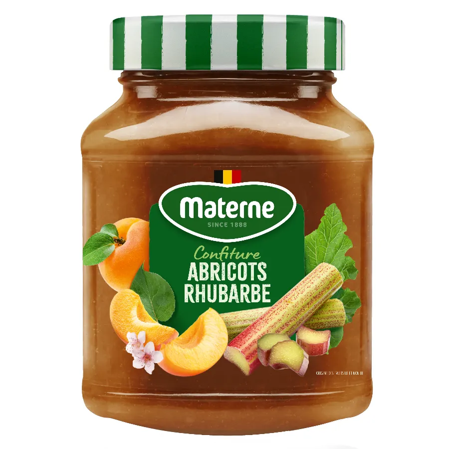 MATERNE CONFITUUR ABRIKOOS RABARBER