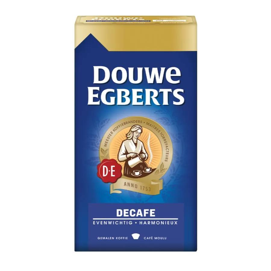 DOUWE EGBERTS GEMALEN KOFFIE DECAFEÏNE VACUUM