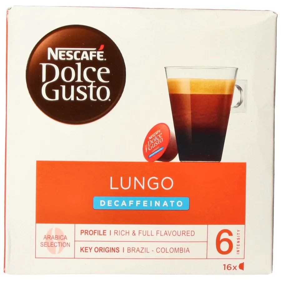 NESCAFE DOLCE GUSTO LUNGO DECAFEÏNE