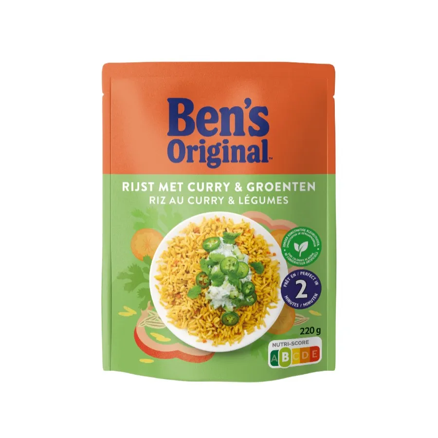 BEN'S ORIGINAL RIJST MET CURRY