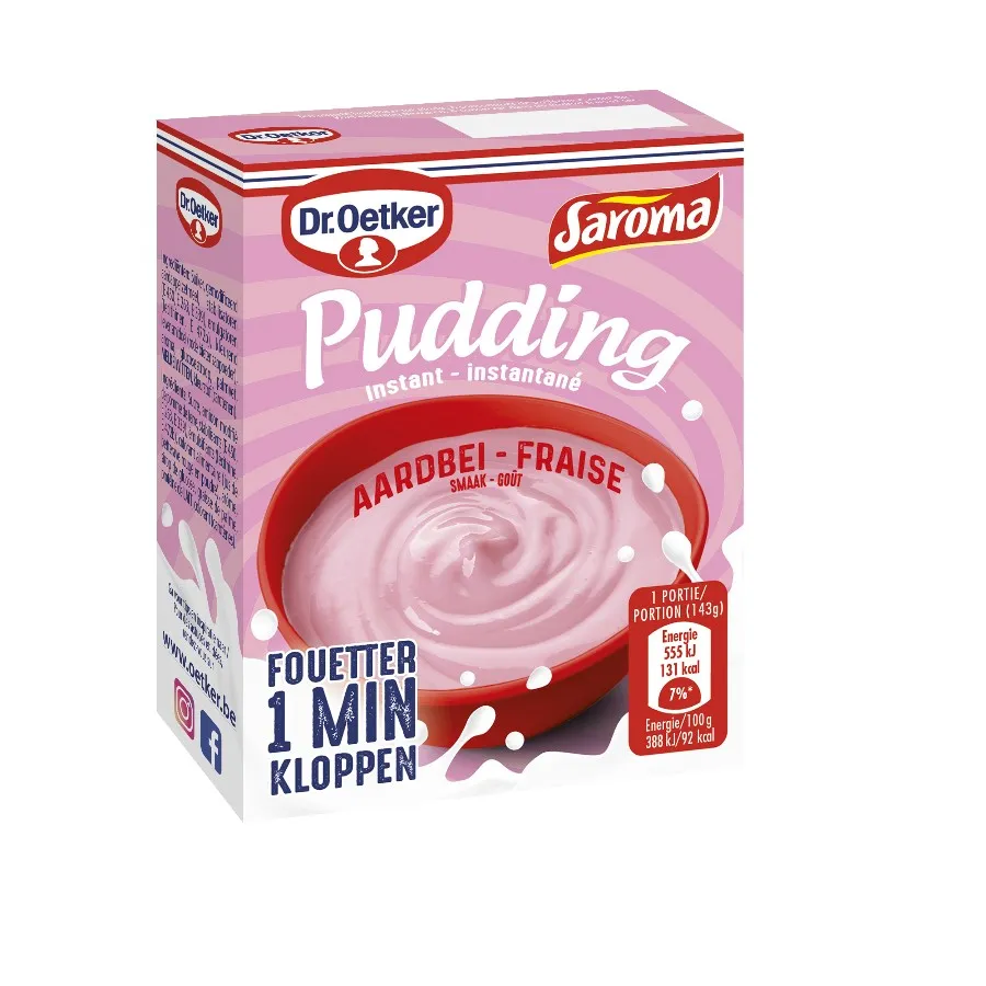 DR. OETKER SAROMA INSTANT PUDDING - AARDBEI