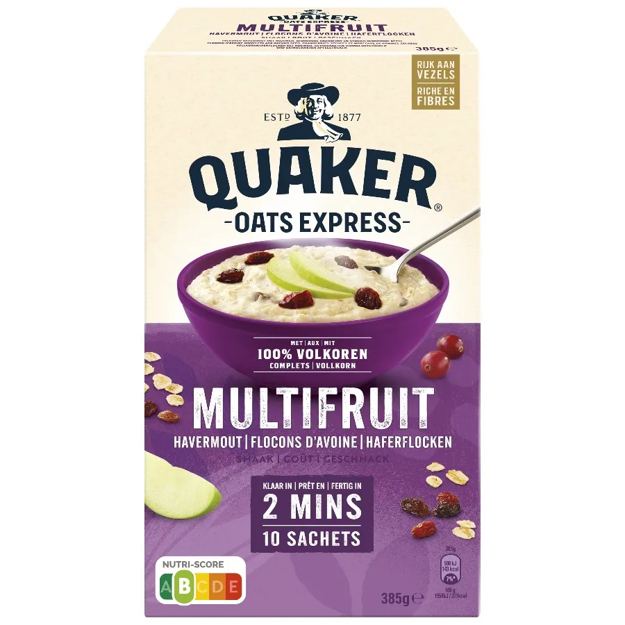 QUAKER OATS EXPRESS HAVERMOUT MULTIFRUIT