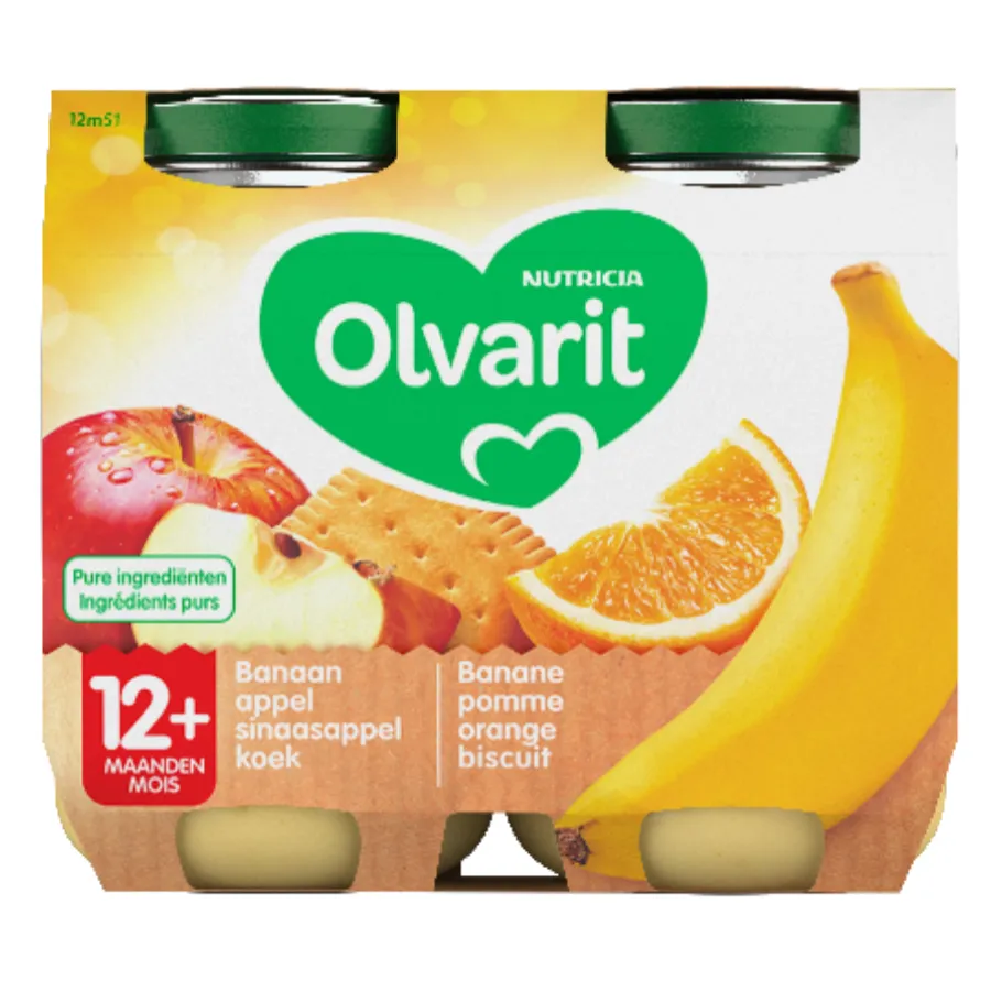 OLVARIT BANAAN-APPEL-KOEK (12 MAANDEN+)